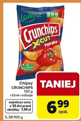 Chipsy CRUNCHIPS różne rodzaje promocja w Carrefour Express