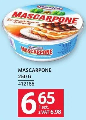 Ser mascarpone promocja w Selgros