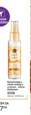 Rozświetlający olejek opalający w sprayu Avon Skin So Soft edycja limitowana promocja w AVON
