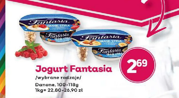 Jogurt mango-marakuja Danone fantasia promocja w Bliski