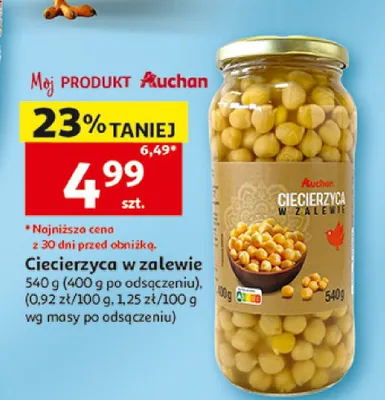 Ciecierzyca w zalewie Auchan promocja w Auchan