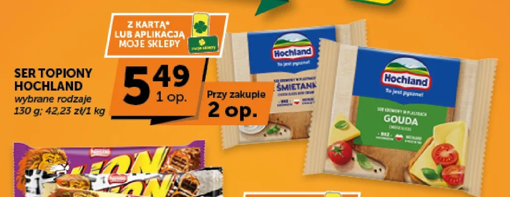 Ser topiony Hochland gouda promocja w Groszek