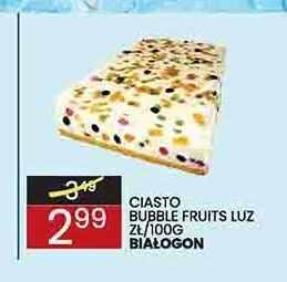 Ciasto Bubble Fruits luz Białogon promocja w Wafelek