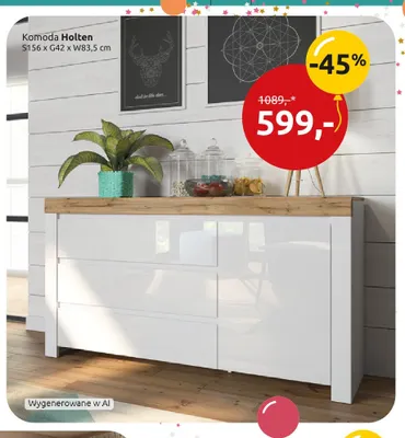 Komoda Holten promocja w Black Red White