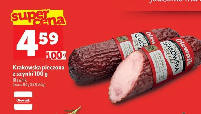Krakowska pieczona z szynki Olewnik promocja w TOPAZ
