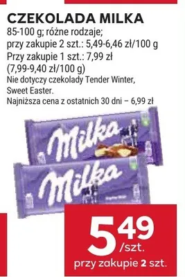 Czekolada milka promocja w Stokrotka