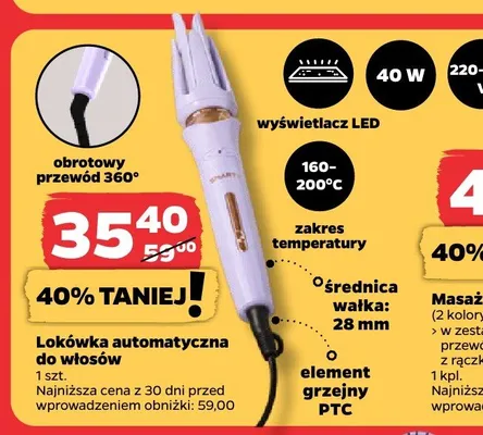 Lokówka automatyczna do włosów Netto promocja w Netto