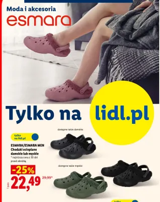 Chodaki ocieplane męskie promocja w Lidl