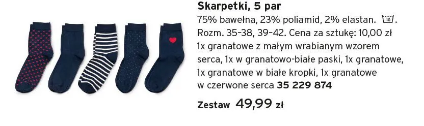 Skarpetki damskie 5-pak promocja w Tchibo