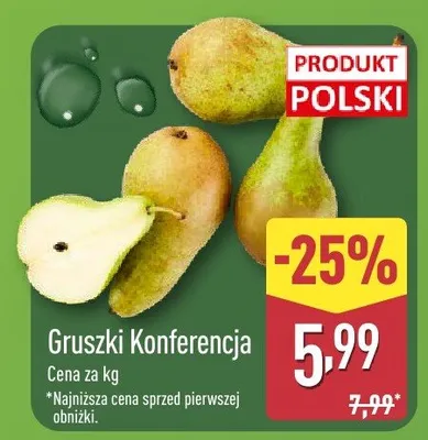 Gruszki Konferencja promocja w Aldi
