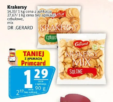 Krakersy mix solone Dr. Gerard promocja w Prim Market