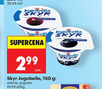 Skyr Jogobella wiśnia promocja w Biedronka