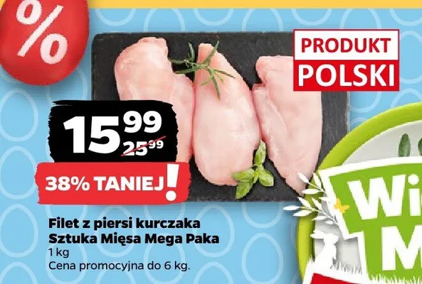 Filet z piersi kurczaka Sztuka Mięsa Mega Paka promocja w Netto