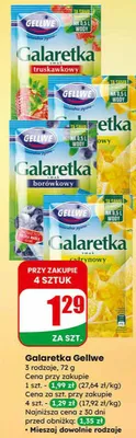 Galaretka truskawkowa promocja w Dino