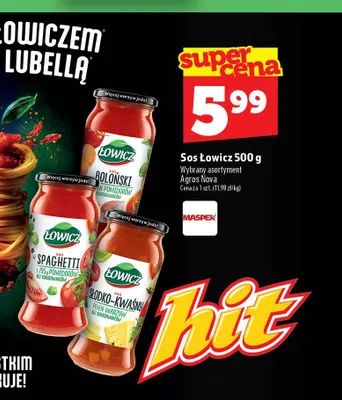 Sos boloński Łowicz promocja w TOPAZ