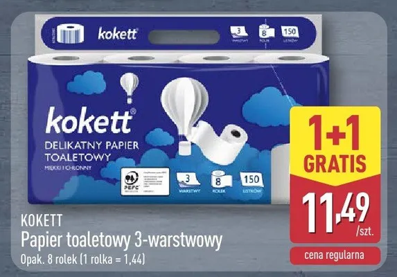 Papier toaletowy 3-warstwowy promocja w Aldi