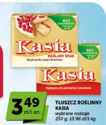 Tłuszcz roślinny Kasia promocja w Groszek