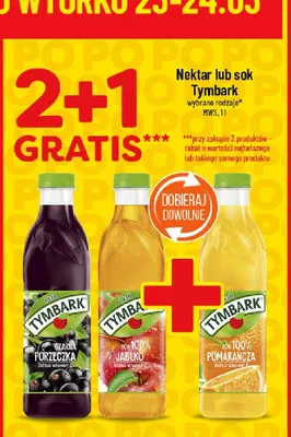 Nektar lub sok wybrane rodzaje promocja w POLOmarket