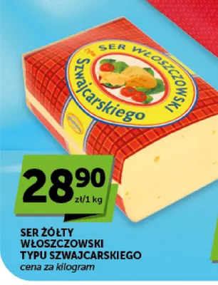 Ser żółty Włoszczowski typu szwajcarskiego promocja w Euro Sklep