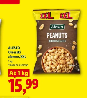 Orzeszki ziemne Alesto XXL promocja w Lidl