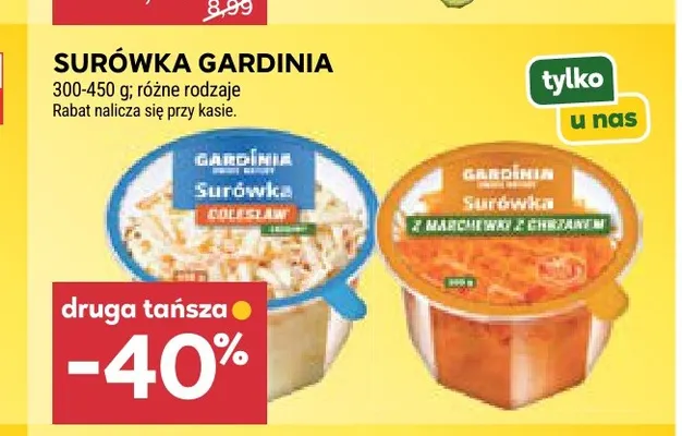 Surówka z marchewki z chrzanem Gardinia promocja w Stokrotka