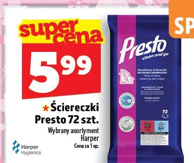 Ściereczki Harper promocja w TOPAZ
