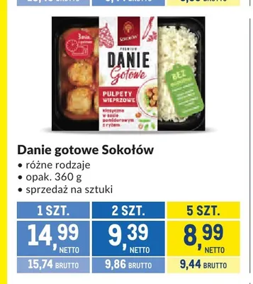 Danie gotowe Sokołów promocja w Makro