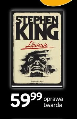 Książka Lśnienie Stephen King oprawa twarda promocja w Empik