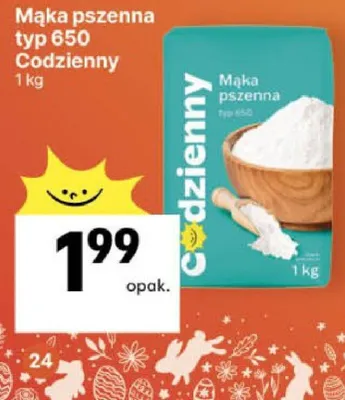 Mąka pszenna typ 650 promocja w Delikatesy Centrum