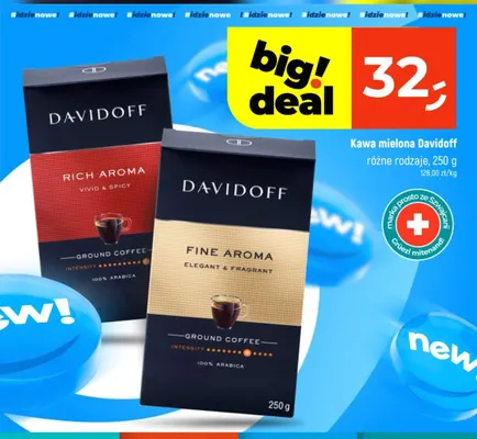 Kawa mielona Davidoff Fine Aroma promocja w Dealz