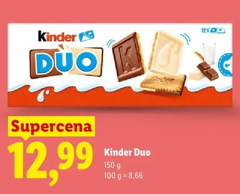 Ciastka Kinder Duo promocja w Lidl