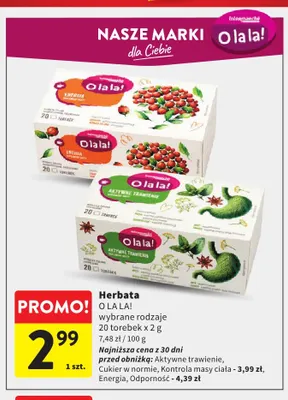 Herbata Energia O la la! promocja w Intermarche