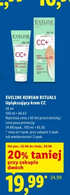 Upiększający krem CC Eveline Korean Rituals promocja w Lidl