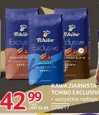 Kawa ziarnista Tchibo Exclusive promocja w Selgros