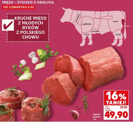 Ligawa wołowa Kaufland promocja w Kaufland
