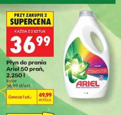 Płyn do prania Ariel Color 50 prań promocja w Biedronka