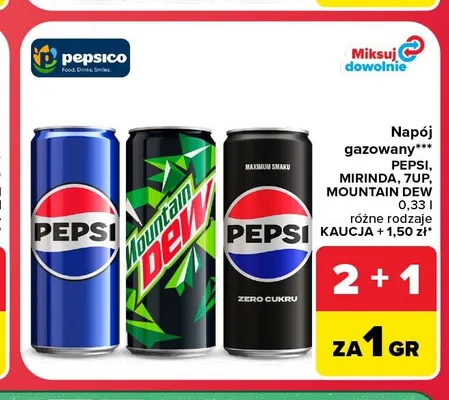 Napój gazowany Mountain Dew promocja w Carrefour