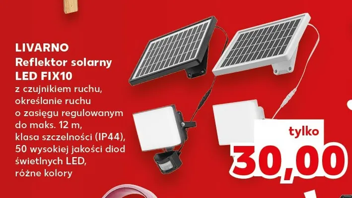 Reflektor solarny LED Livarno FIX10 promocja w Kaufland