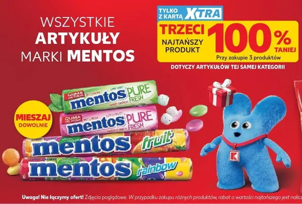 Guma do żucia Mentos Pure Fresh Tutti Frutti promocja w Kaufland