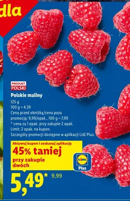 Maliny polskie Ryneczek Lidla promocja w Lidl