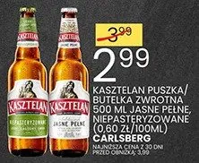 Piwo kasztelan puszka butelka zwrotna 500ml jasne pełne nrp xl jasne pełne promocja w Wafelek