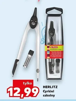 Cyrkiel szkolny 2-elementowy Herlitz promocja w Kaufland