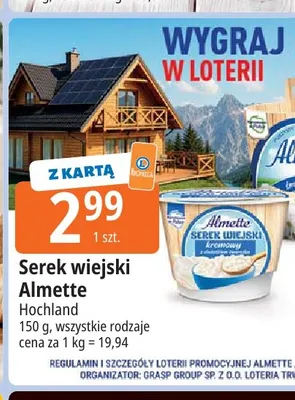 Serek wiejski Almette Hochland promocja w Leclerc