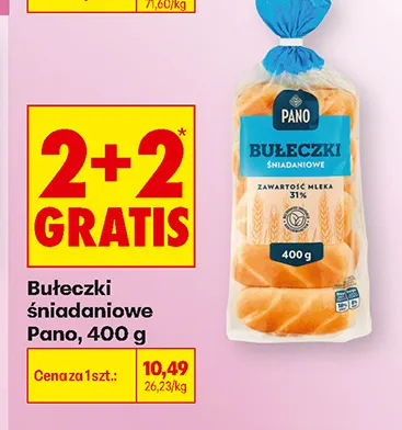Bułeczki śniadaniowe Pano promocja w Biedronka