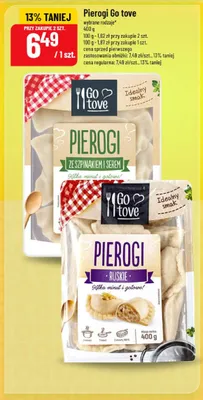 Pierogi Go tove promocja w POLOmarket