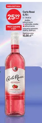Wino różowe Carlo Rossi promocja w Żabka