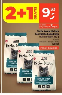 Sucha karma dla kota Pan Mięsko Kocia Uczta Kurczak z indykiem promocja w Dealz