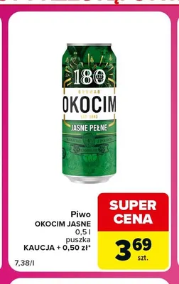 Piwo Okocim promocja w Carrefour Market