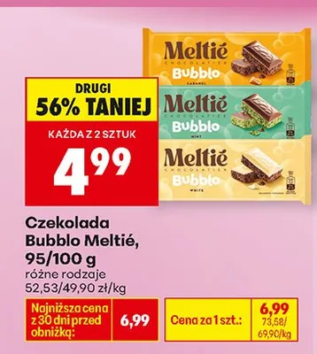 Czekolada Bubblo, różne rodzaje promocja w Biedronka