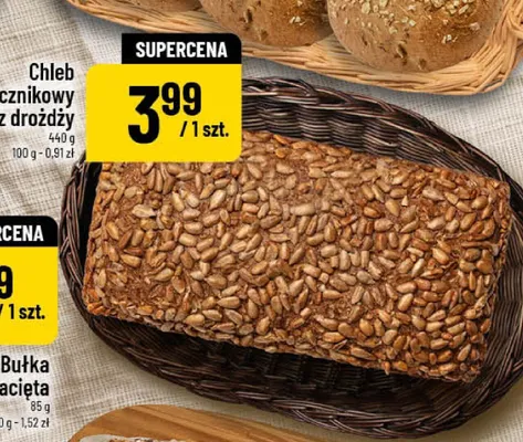Chleb słonecznikowy bez drożdży promocja w POLOmarket